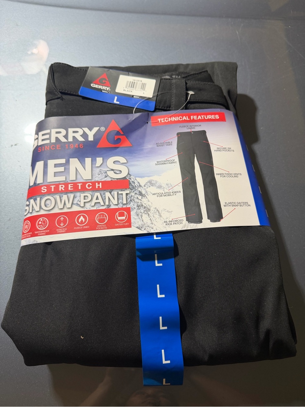 “New” Gerrys Black Winter Snow Pants sizeL